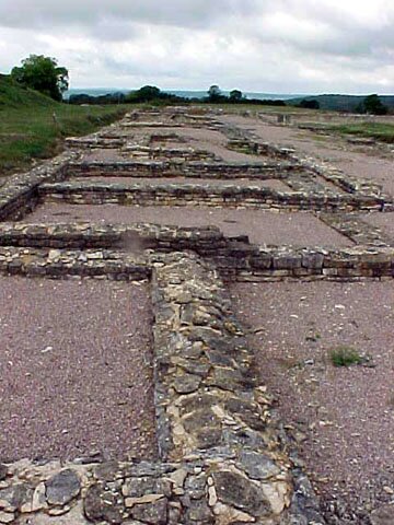 House foundations in the town of Alesia.