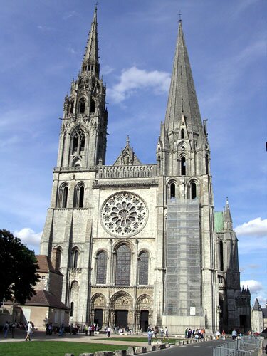 Front View Chartres Cathedral
