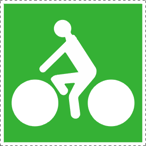 Suggest direction for cyclist.
