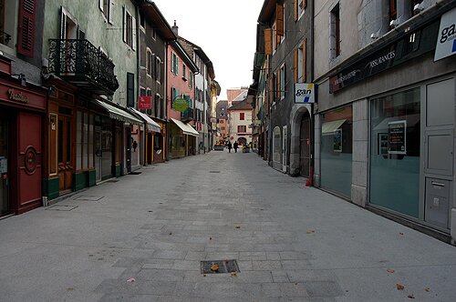 rue de Silence in La Roche sur Foron France