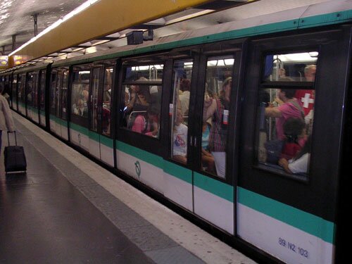 Paris subway car