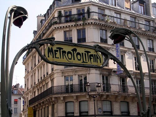 Paris Metropolitan Sign