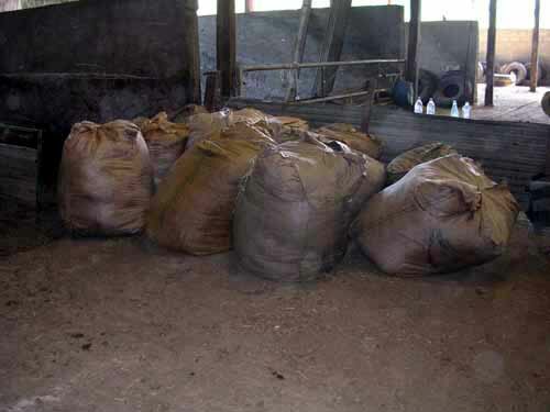 Bags of wool from 200 sheep