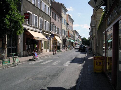 Photo of a typical street in Trévoux France.